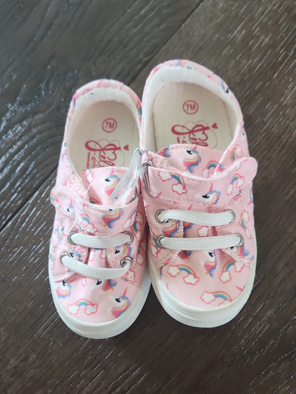 Jellypop Pink Unicorn Print Kids Sneakers
